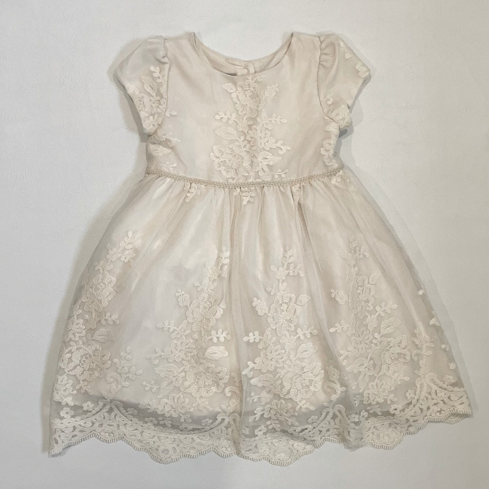 Pastourelle Pippa & Julie Ivory Cream Lace Party Formal Dress Size 4 bin 1A
